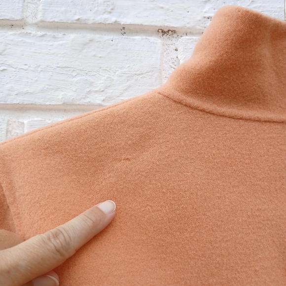 Eileen Fisher Wool Cashmere Sweater Orange Peach PS - Picture 8 of 8